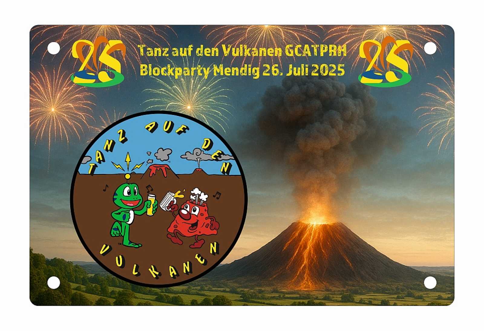 "Tanz auf den Vulkanen 2025" Coin-Display für 1 Coin (Version Feuerwerk) - Kopie